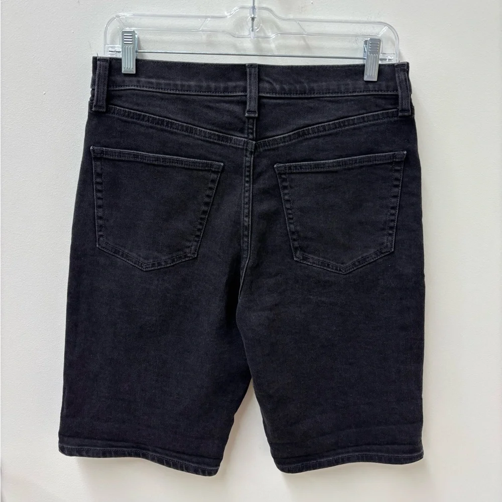 GAP Women's Black 9” Bermuda High Rise Jean Shorts